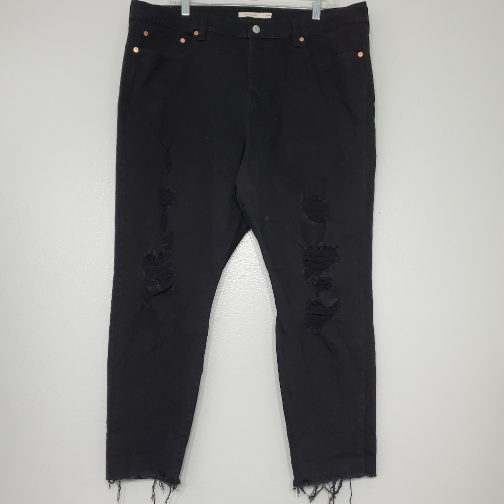 LEVI'S Premium Distresse Widgie Skinny Big E Jeans